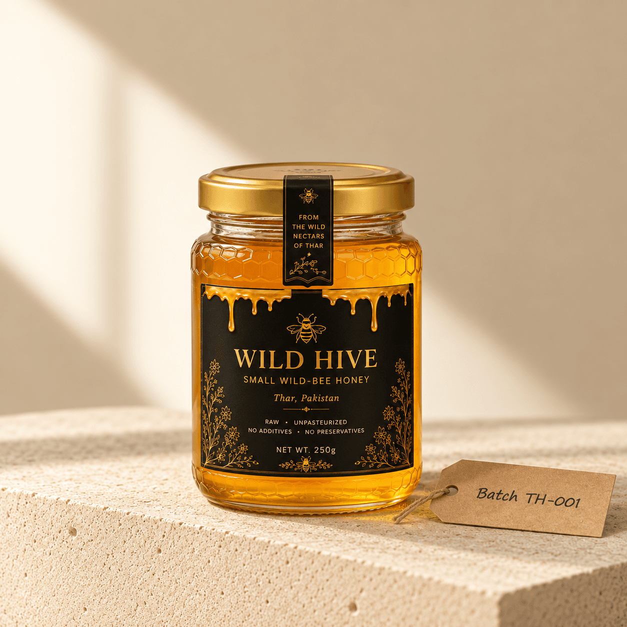 Wild Hive First Harvest honey, 250g jar